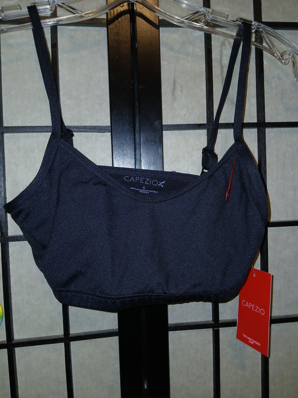 Capezio Black Dance Bra Top